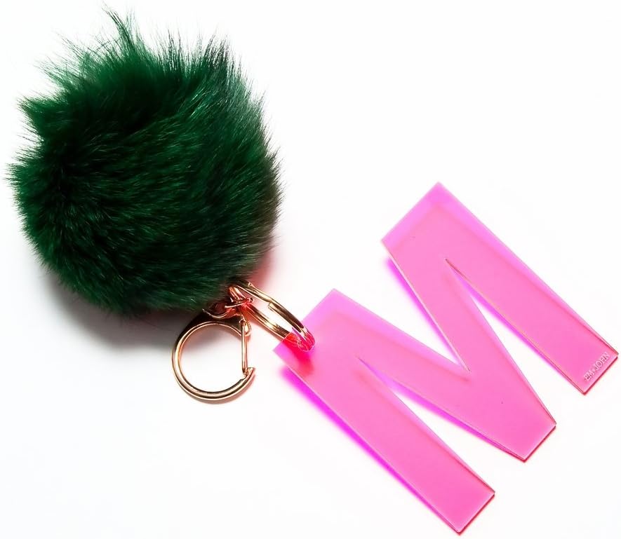 Letter Love Keychain & Bag Charm A-Green
