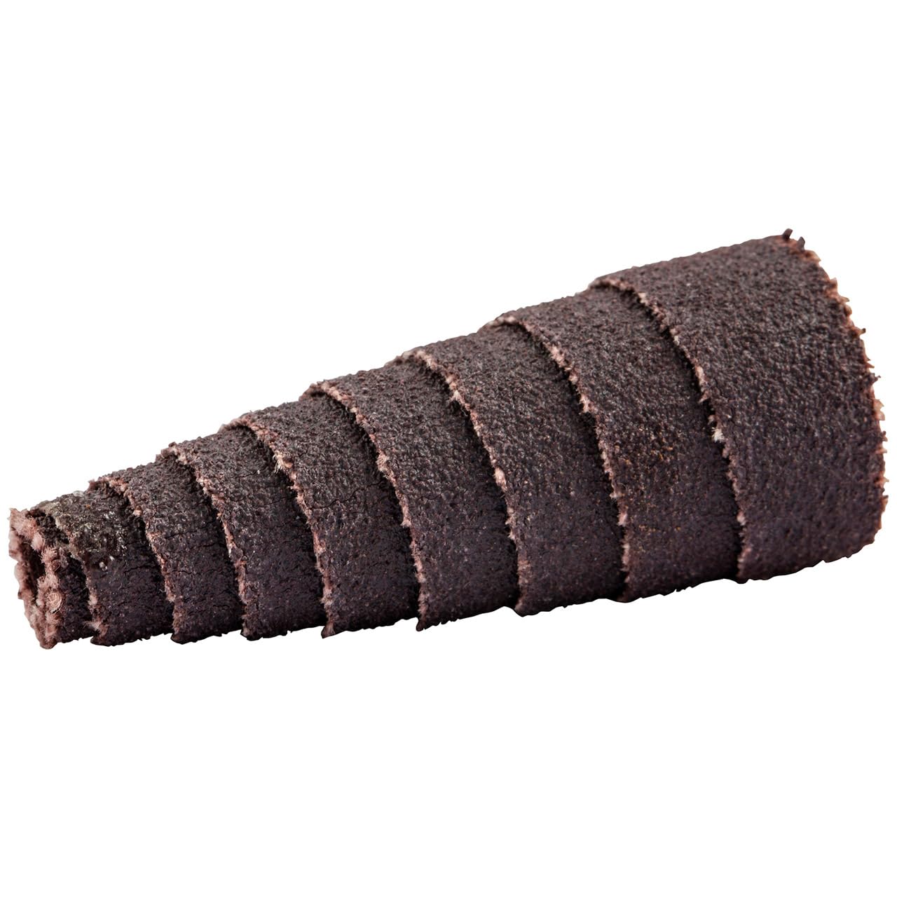 Merit Spiral Abrasive Roll, Full Taper, Aluminum Oxide, 3/16 Arbor, 3/4 Diameter x 2 Length, Grit 60 (Pack of 100)