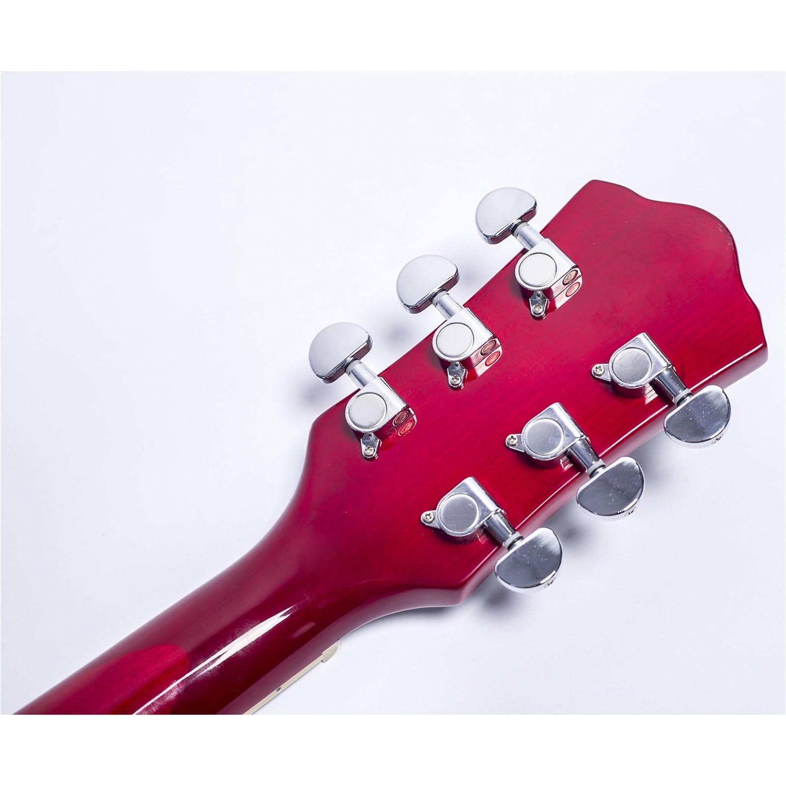 Standard Gitara Elektryczna Hollow Body Jazz Gitara Elektryczna 6 Strunowa Praworęczna Szyjka Klonowa Dla Początkujących Ćwiczących Grę