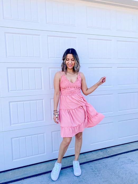 トップス andmary Frill lacy tops pink トップス andmary Frill lacy