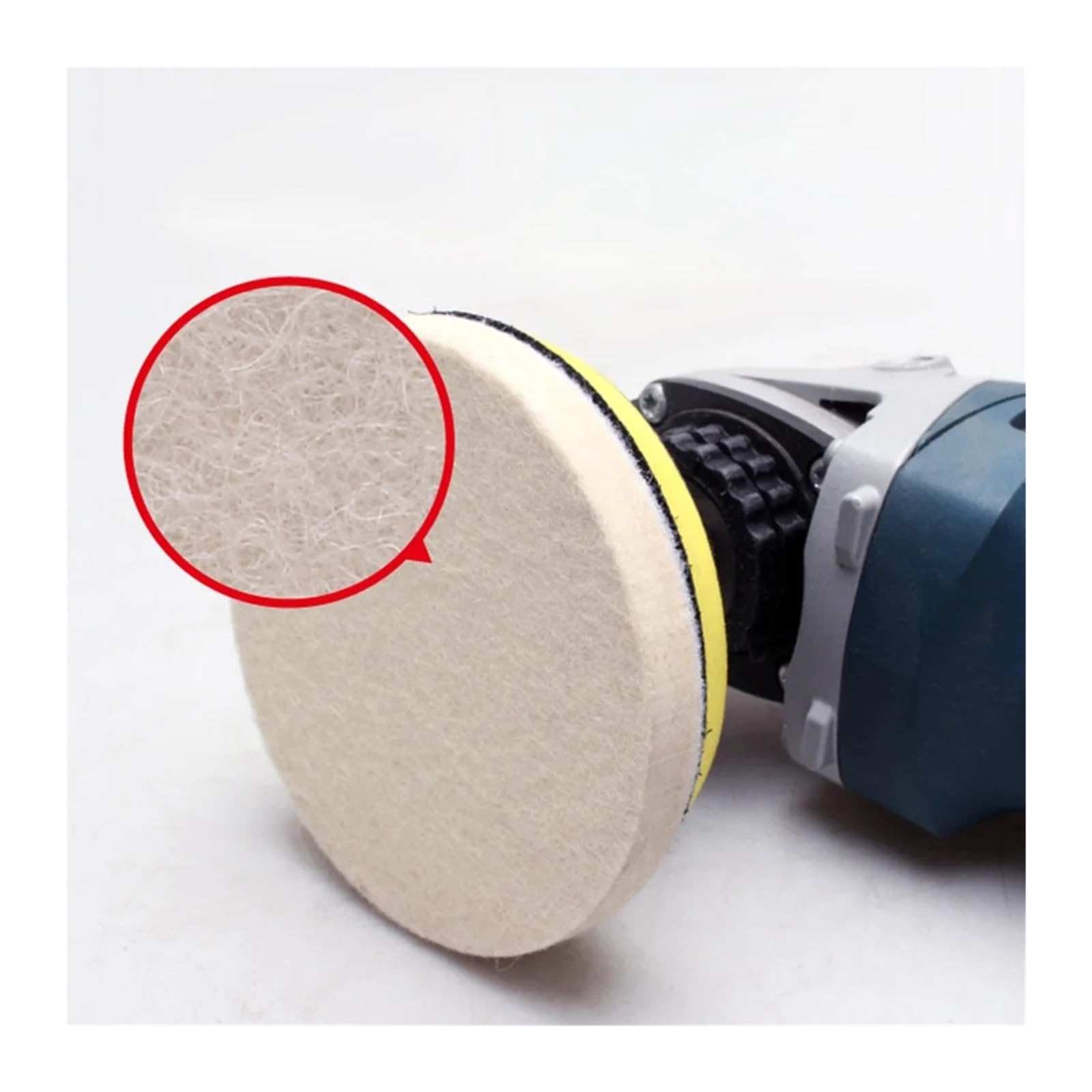 Discos pulidores de lana 5 almohadillas de pulido de fieltro de lana de 75 mm, 100 mm, 125 mm, 150 mm y 180 mm for ruedas de vidrio y acero inoxidable, herramienta for reparar arañazos.(7 inch)