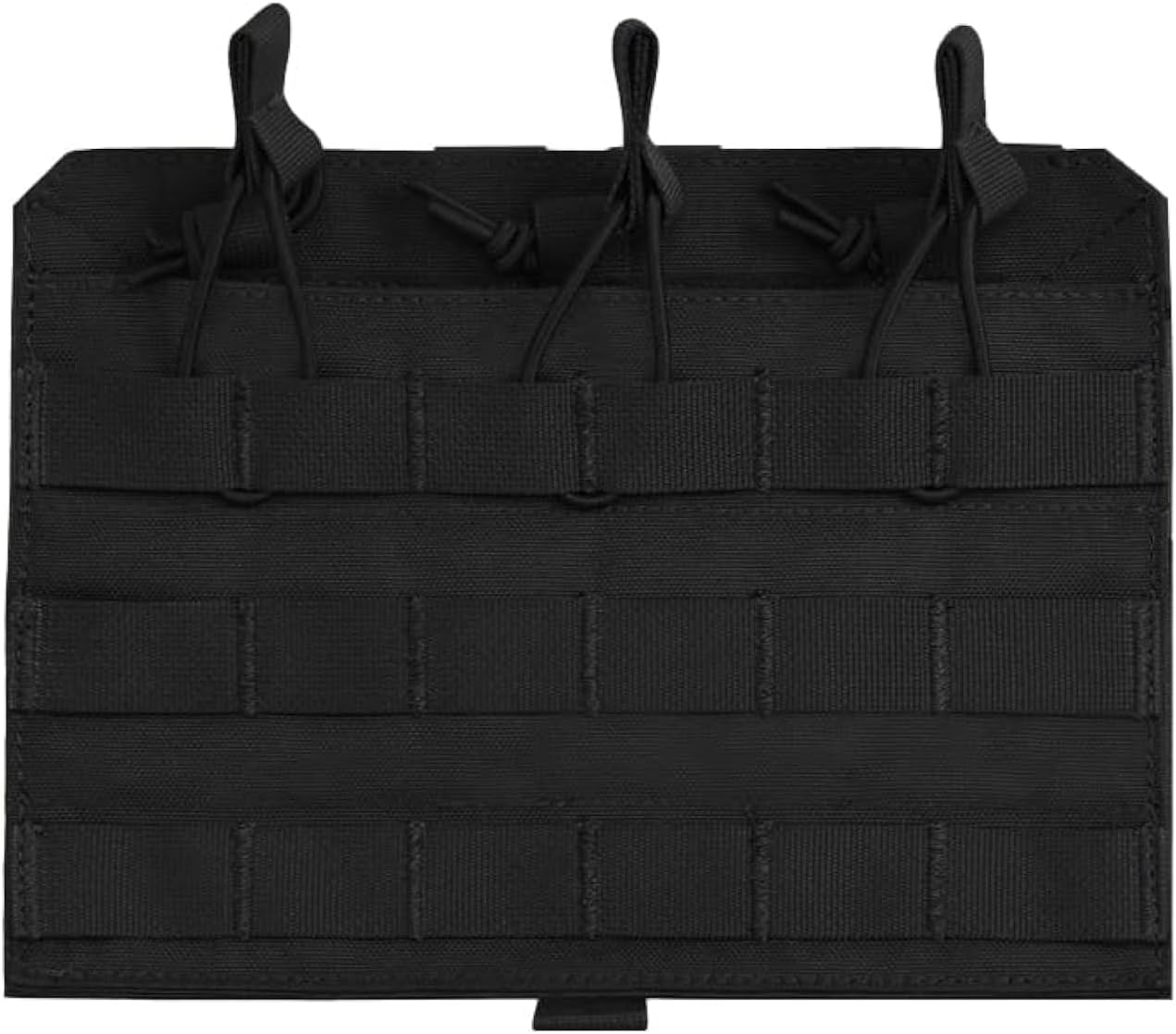 Front Panel 762 Triple Mag Pouch 4 Webbing Attach Molle System Elastic Band 1000D Nylon for Outdoor Training Suit Accessory