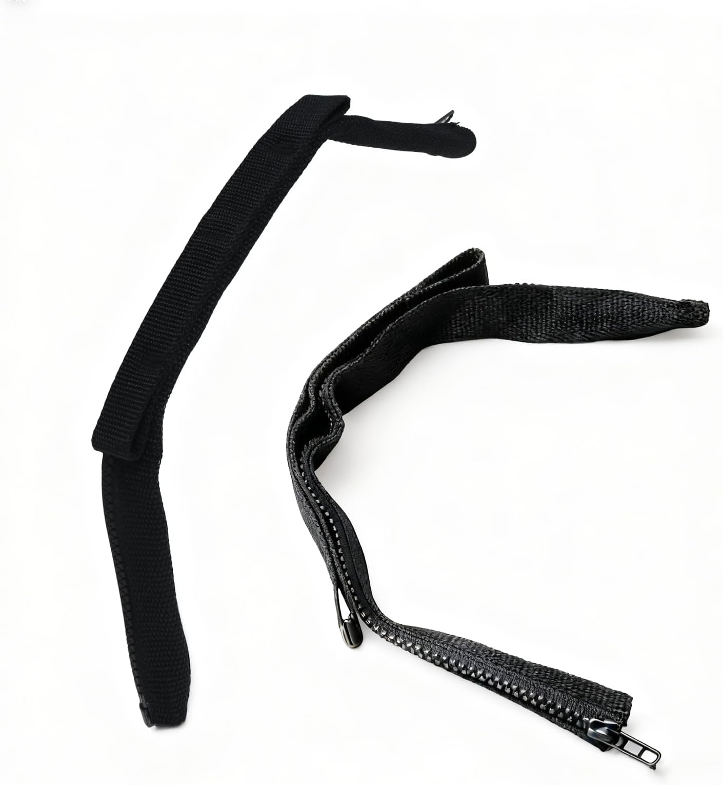 Door Strap for Jeep, Heavy-Duty Door Limiting Strap with Zipper for Jeep Wrangler JK JKU 2007-2018,2Pcs Black