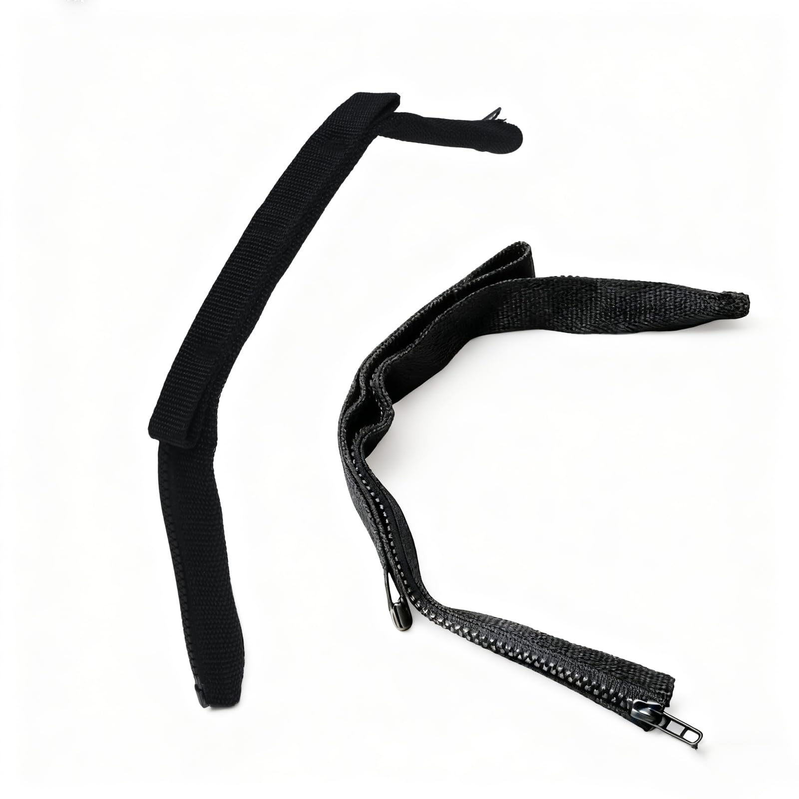 Door Strap for Jeep, Heavy-Duty Door Limiting Strap with Zipper for Jeep Wrangler JK JKU 2007-2018,2Pcs Black