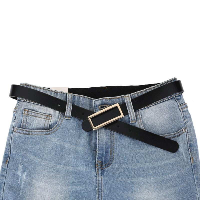 Women's Leather Belt Versatile Leather Belt Matching Skirt Suit Casual Decoration Jeans Belt for Women(Orange)3