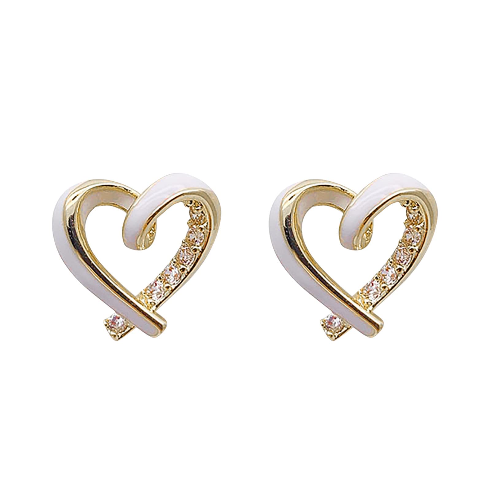 PAREKS Ohrringe for Teenager-Mädchen, weiße Hohle Herz-Ohrstecker for  Teenager-Mädchen, minimalistische Piercing-Ohrstecker, Trendige Ohrringe,  Stuhl-Ohrringe : Amazon.de: Fashion