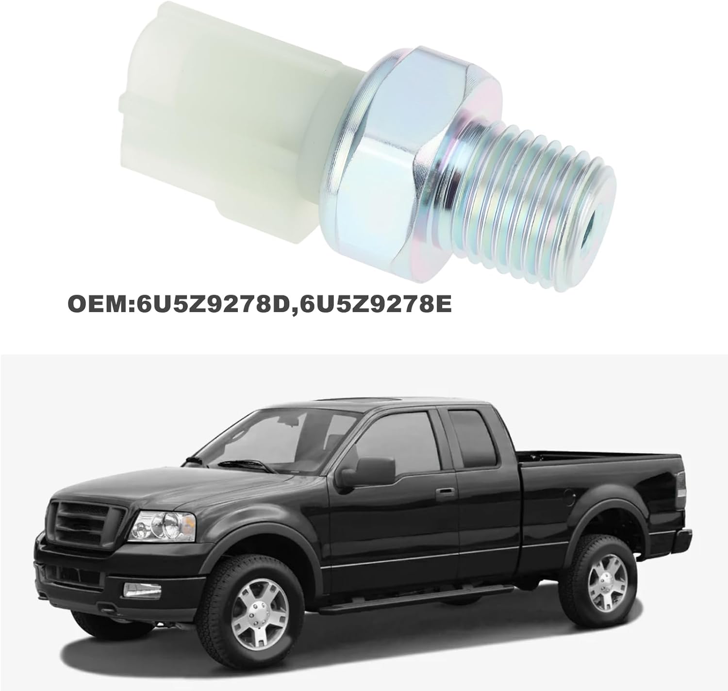 eMagTech Engine Oil Pressure Switch Compatible with Ford F-150 5.4L V8 2000-2010 6U5Z9278D 6U5Z9278E