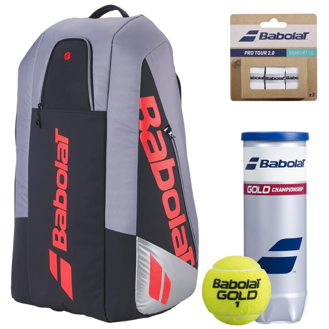 Pure Strike 4th Gen RH x9 Tennis Bag (Carbon Grey) – Optional Accessories