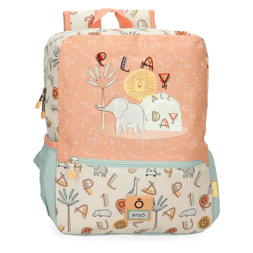 Enso Play All day mochila infantil, mochila escolar, fabricada en Poliéster, ruedas dobles de giro multidireccional, Múltiples formas de usarlo