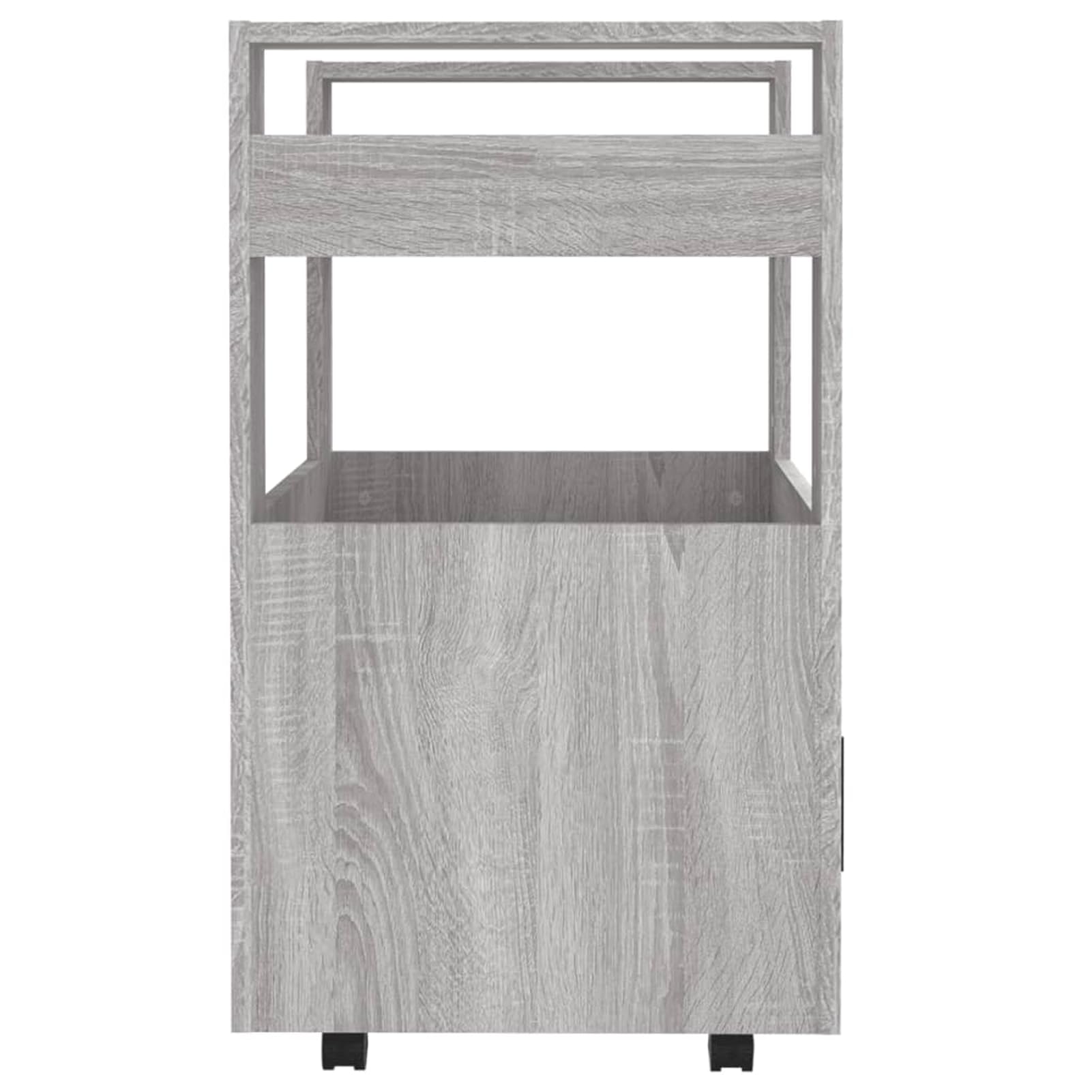 Küchenwagen Holzwerkstoff Grau Sonoma 60x45x80 cm - Praktisch für Küchenorganisation 816830