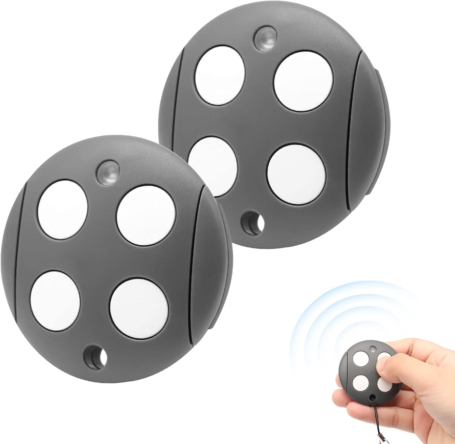 Telecommande Portail Compatible avec MHOUSE GTX4 433,92 MHz, Bip Portail Porte De Garage, 4 Canaux, Code de Roulement (Lot de 2) - 1