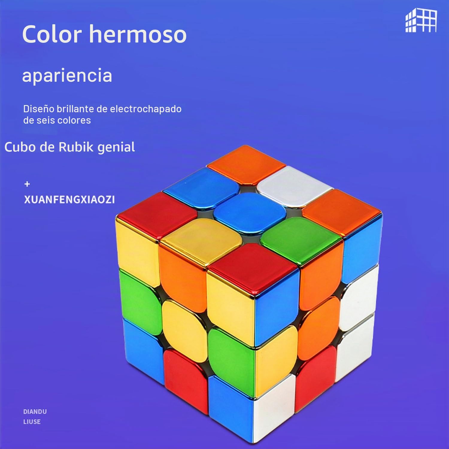 Cubo de Velocidad, Cyclone Boys 3x3 Speed Cube Espejo Reflectante Original Sin Etiqueta Vívido Cubo Brillante 3D Rompecabezas Regalos