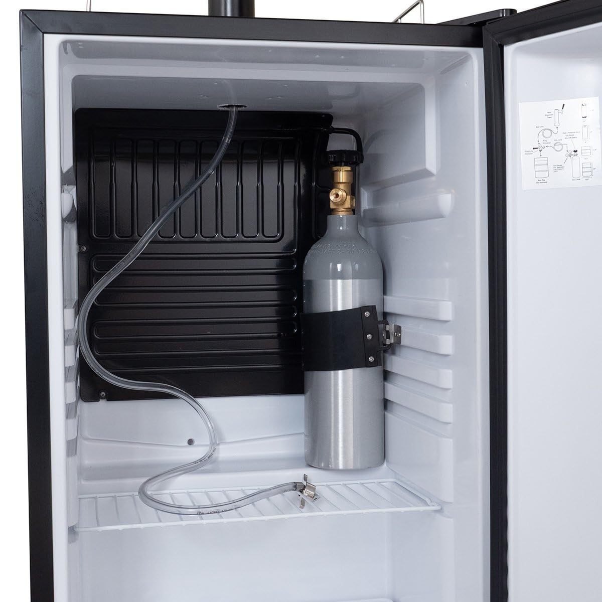 GastroHero - Impianto di spillatura birra fino a 30L fusti con raffreddamento I Spillatore con raffreddamento per birra alla spina I Movibile con regolatore CO2 intervallo di raffreddamento 0-10 °C