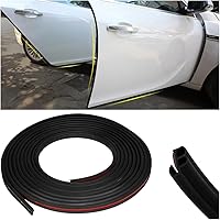 Vista 7 de Protectores de borde de puerta de automóvil, sello de goma de 16 pies, borde de puerta de automóvil, protector de borde de puerta en forma de U, Gris