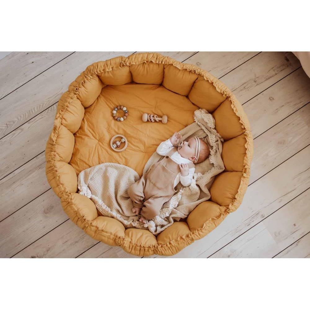 Forros para pañales marca PLAY&GO. Modelo Play & go Bloom Organic Mustard