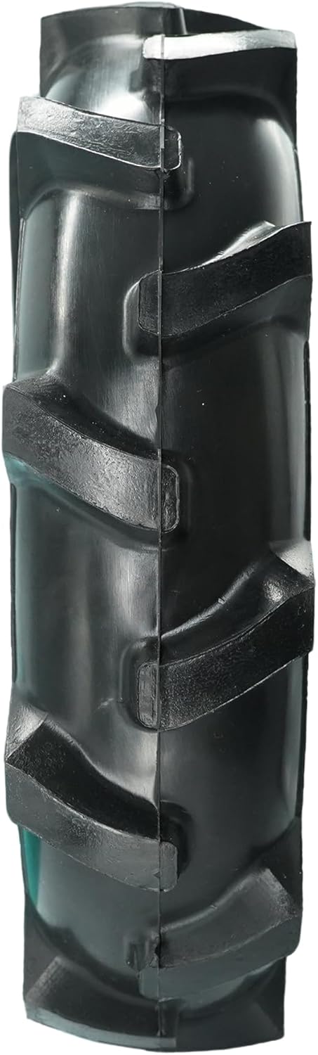 4.80/4.00-8 Tiller Tire with 3/4 Bore and Keyway, 3 1/8” Center Hub Flat Free Tire and Wheel with Lug Tread for Rototiller ATV Trailer Garden Cart