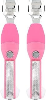 Lima De Pé Para Raspa De Pedicure, 2 Peças De Lima De Aço Inoxidável Profissional Para Cuidados Com Os Pés Para Remover A Pele Dura, Trabalhar Para Pés Secos E Molhados