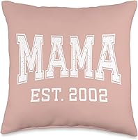 Vista 1 de Mama Est 2002 Custom Mom Personalized Mothers Day Customized Throw Pillow
