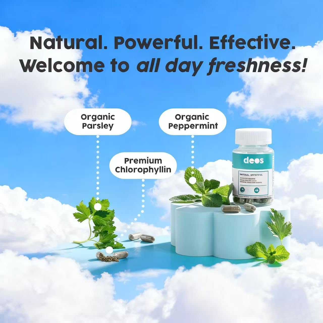 Deodorazione corpo D-E.OS: rinfresca le tue ascelle, lasciandoti un profumo naturale dalla testa ai piedi, donandoti una sensazione di freschezza ogni giorno,2pcs
