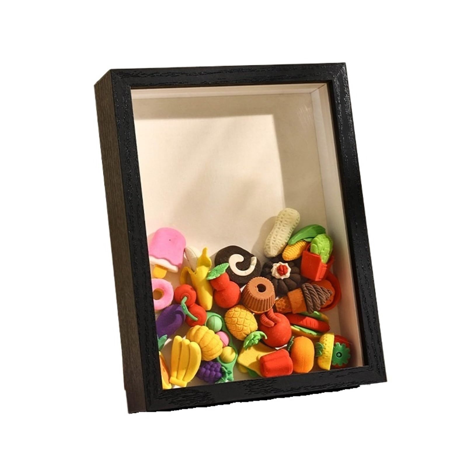 2PCS Shadow Box Frame Depth 5CM 3D Hollow Photo Dried Flower Specimen Holder DIY Handwork Display Wood for Tabletop and Wall(Color 4,Rectangle-6in)