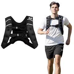 GYMAX Weighted Vest 12lbs 16lbs 20lbs 30lbs Adjustable Weight Vest for Men Women Workout Strength Training Equipment Body