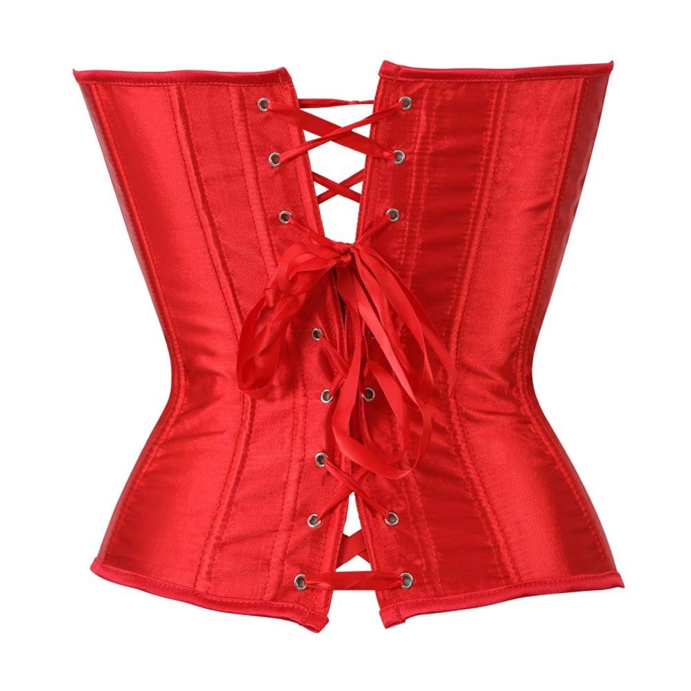 Kelvry Lingerie bustier corsetto disossato basco overbust da donna