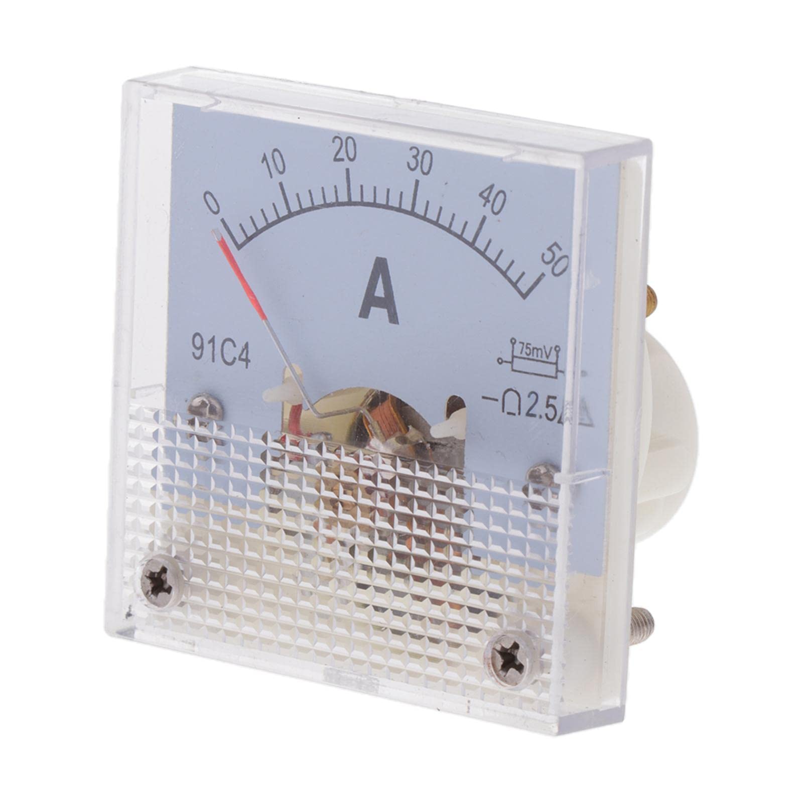 SNAPPSY® DC Ammeter Analog Panel Meter Amp Meter Current Panel Meter Gauge 50A(75mV)-image-40