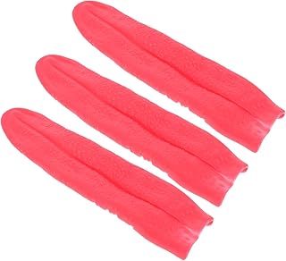 PRETYZOOM 3pcs Halloween Fake Tongue Rubber Rubber Long Tongue Horrible Trick Props for Bar KTV Haunted Night Party Cosplay