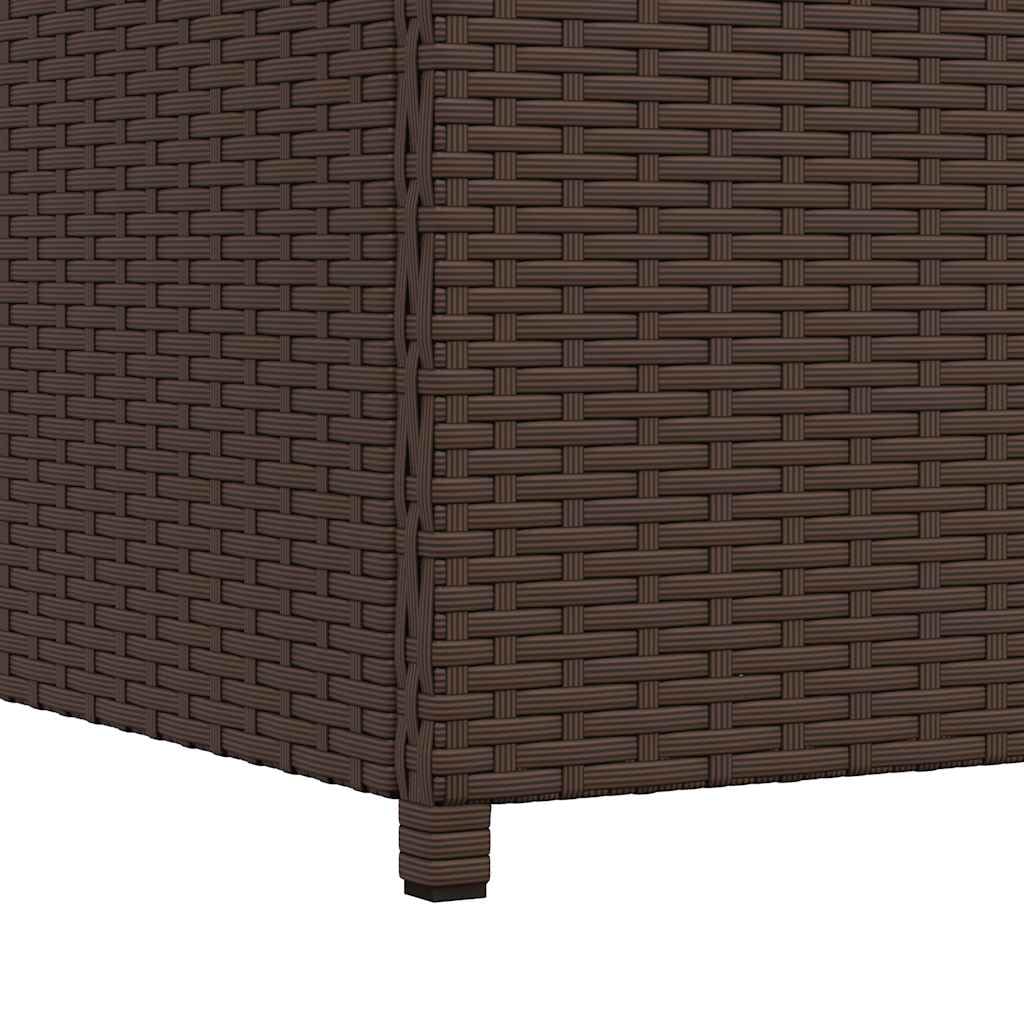 vidaXL Cassapanca in rattan sintetico, colore: marrone