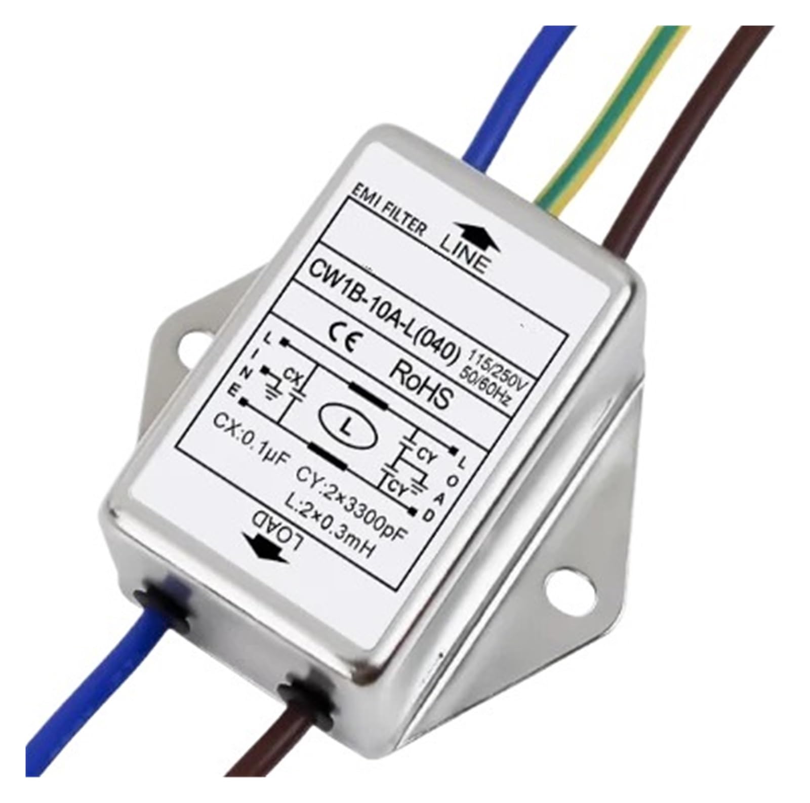 MBPAIHOP CW1B-10A-L anti-interference AC 220V power filter circuit audio purifier CW1B