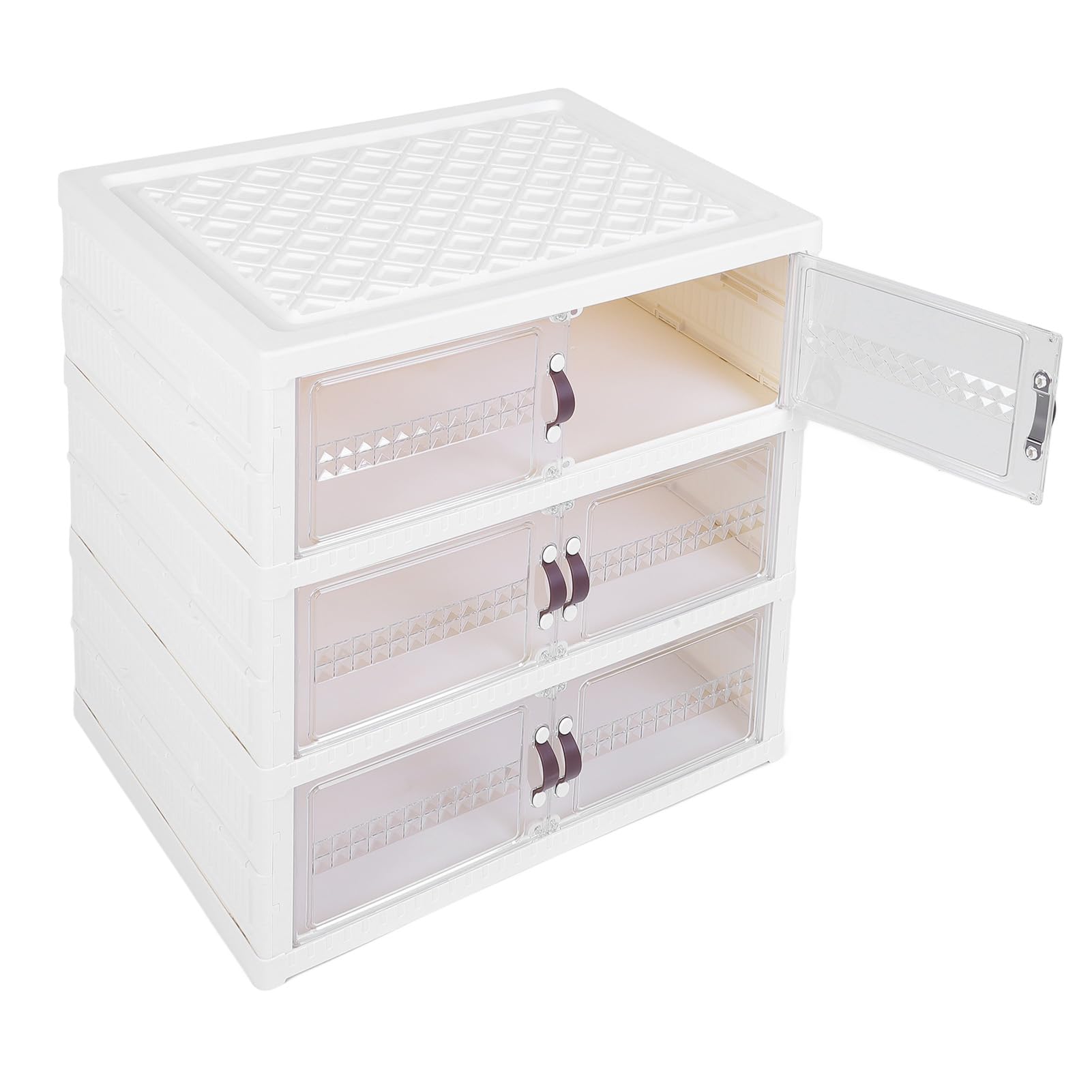 Aramox Caja de Almacenamiento de Zapatos Plegable con Puerta Magnética (3