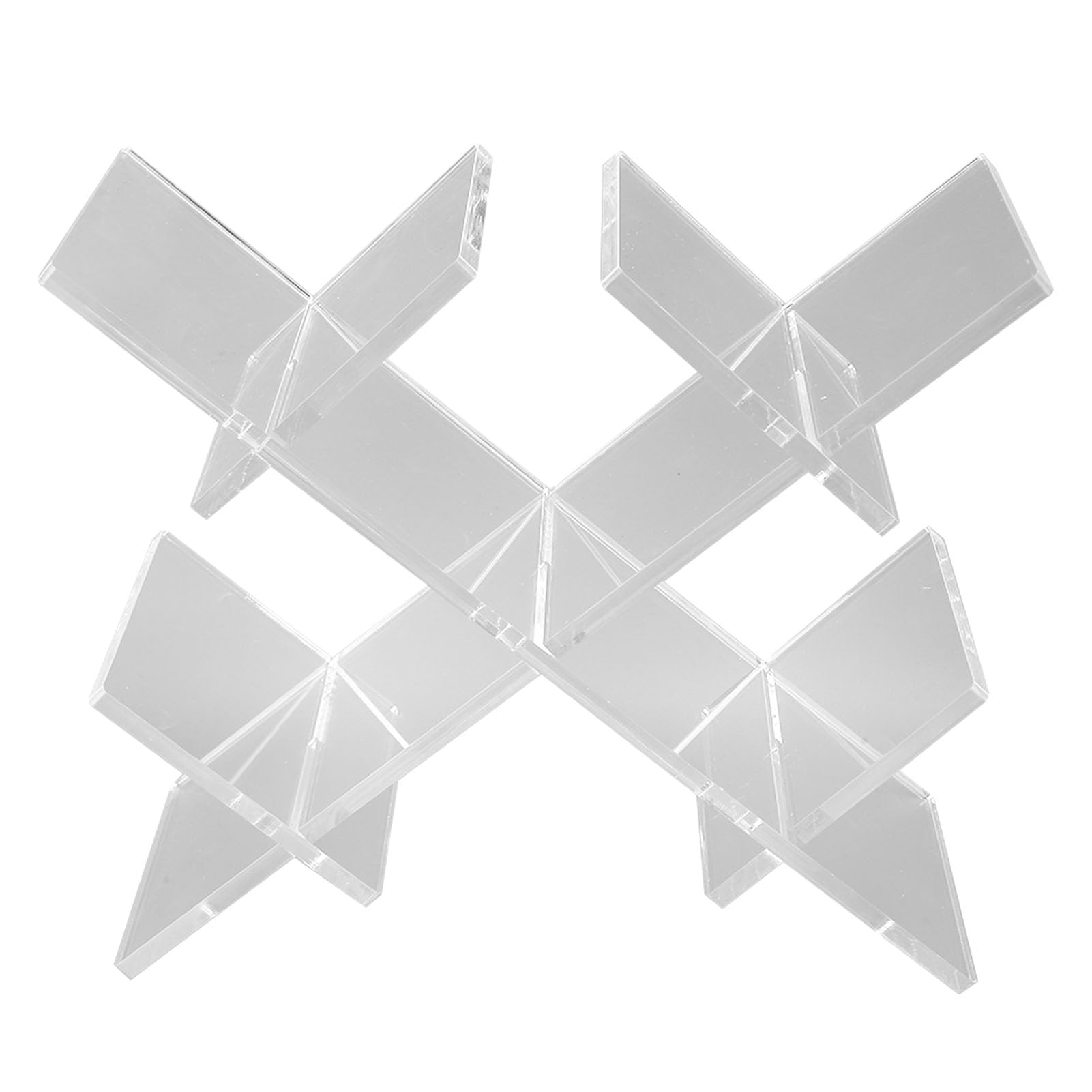 Transparent Wine Rack Stylish Acrylic Tabletop Wine Storage for