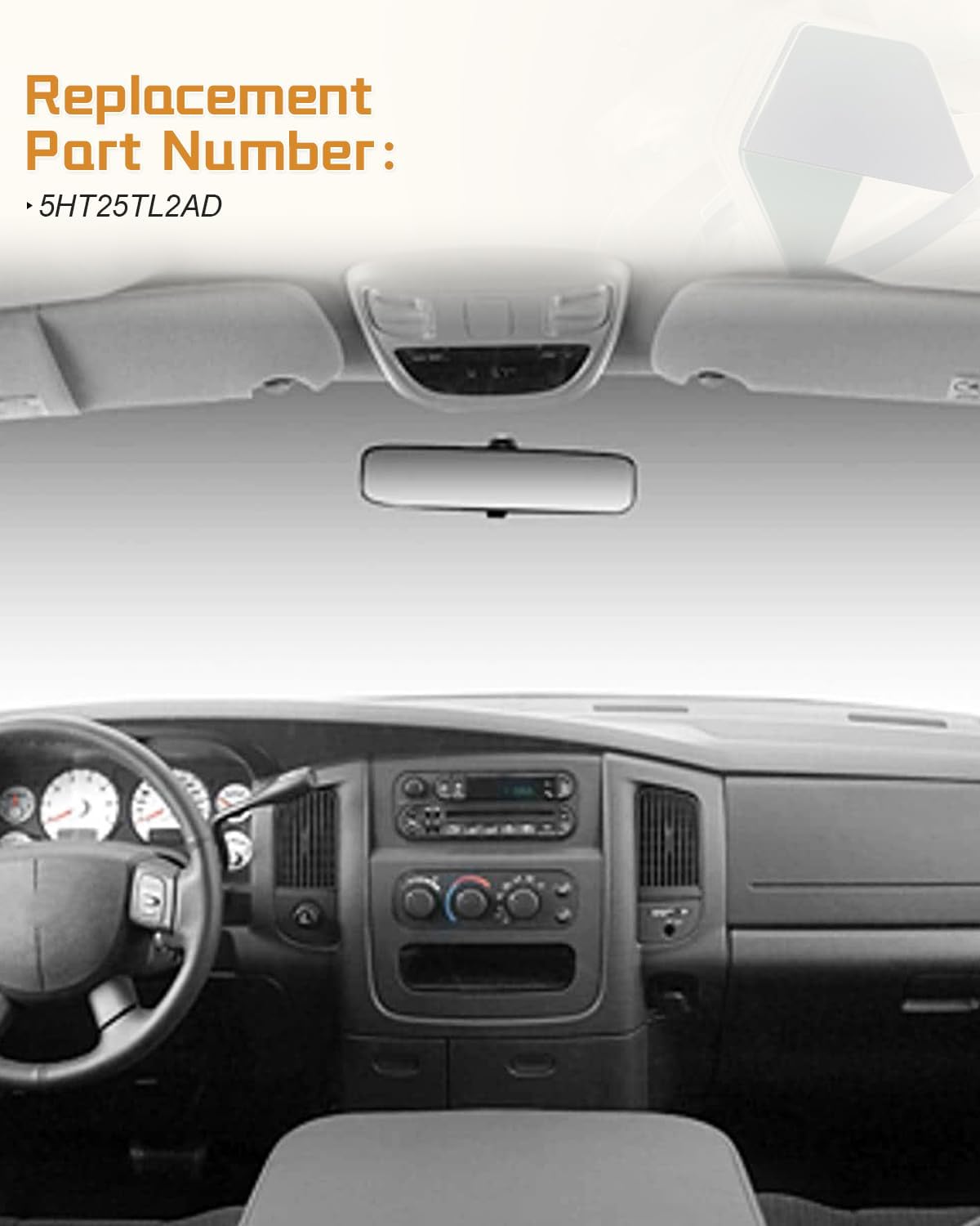 Coat Hook Clothes Hanger Fits for Dodge RAM 1500 2500 2002 2003 2004 2005, 5HT25TL2AD
