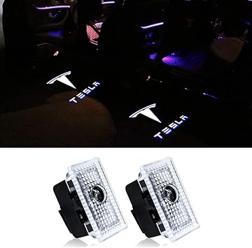 Amazon Akarinカーテシランプ レーザーロゴライト ドアウェルカムライト Ledロゴ投影 カーテシライト テスラ2個セ ット 車用 カーテシ For Tesla Tesla New カーテシーランプ 車 バイク