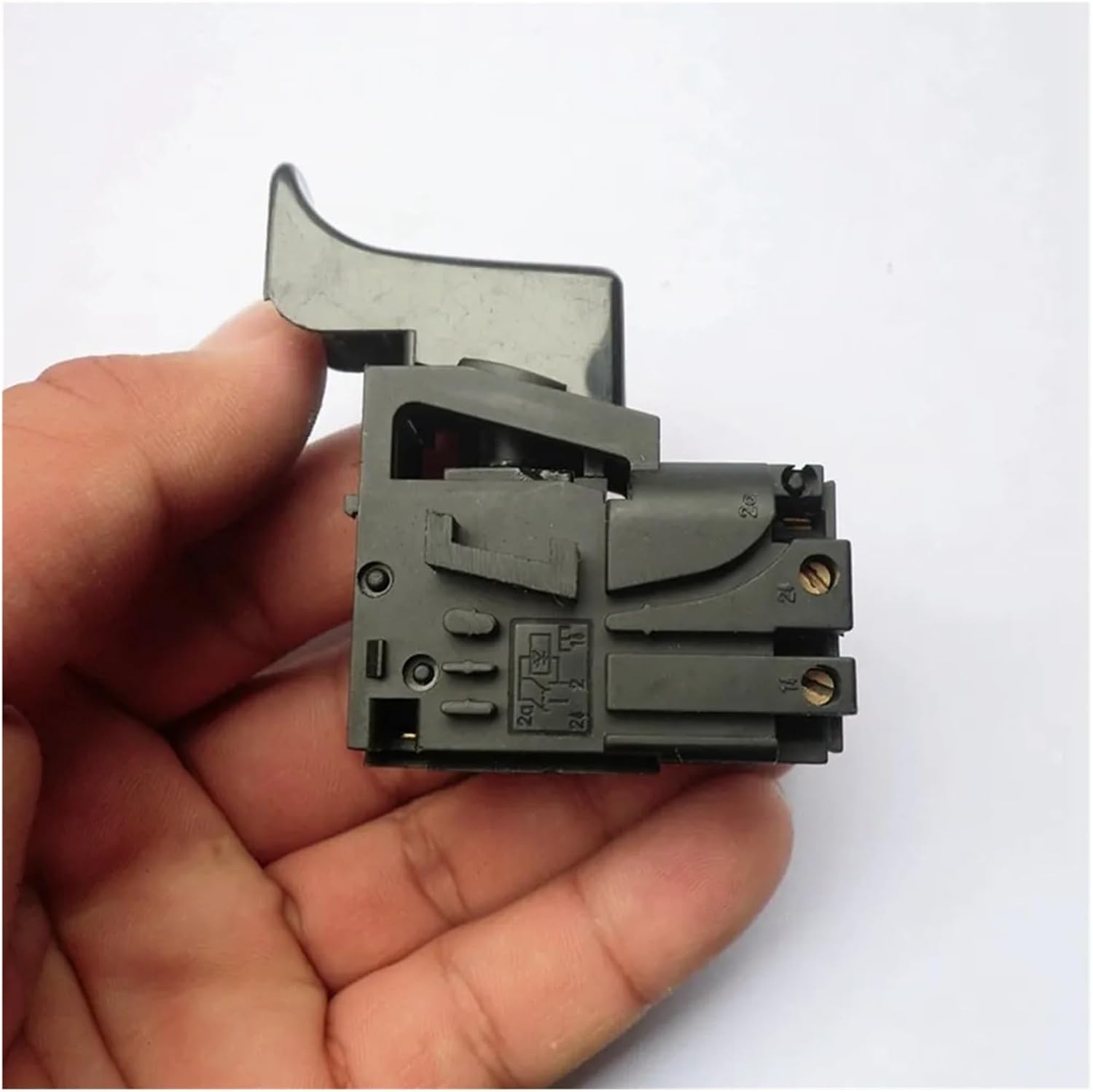AC 250V 8A Black Case Lock On Trigger Switch