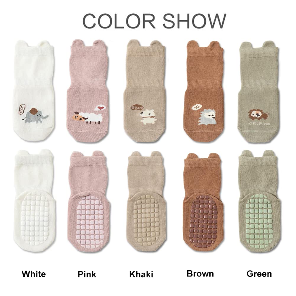 Exegawe Calcetines antideslizantes para bebés y niñas