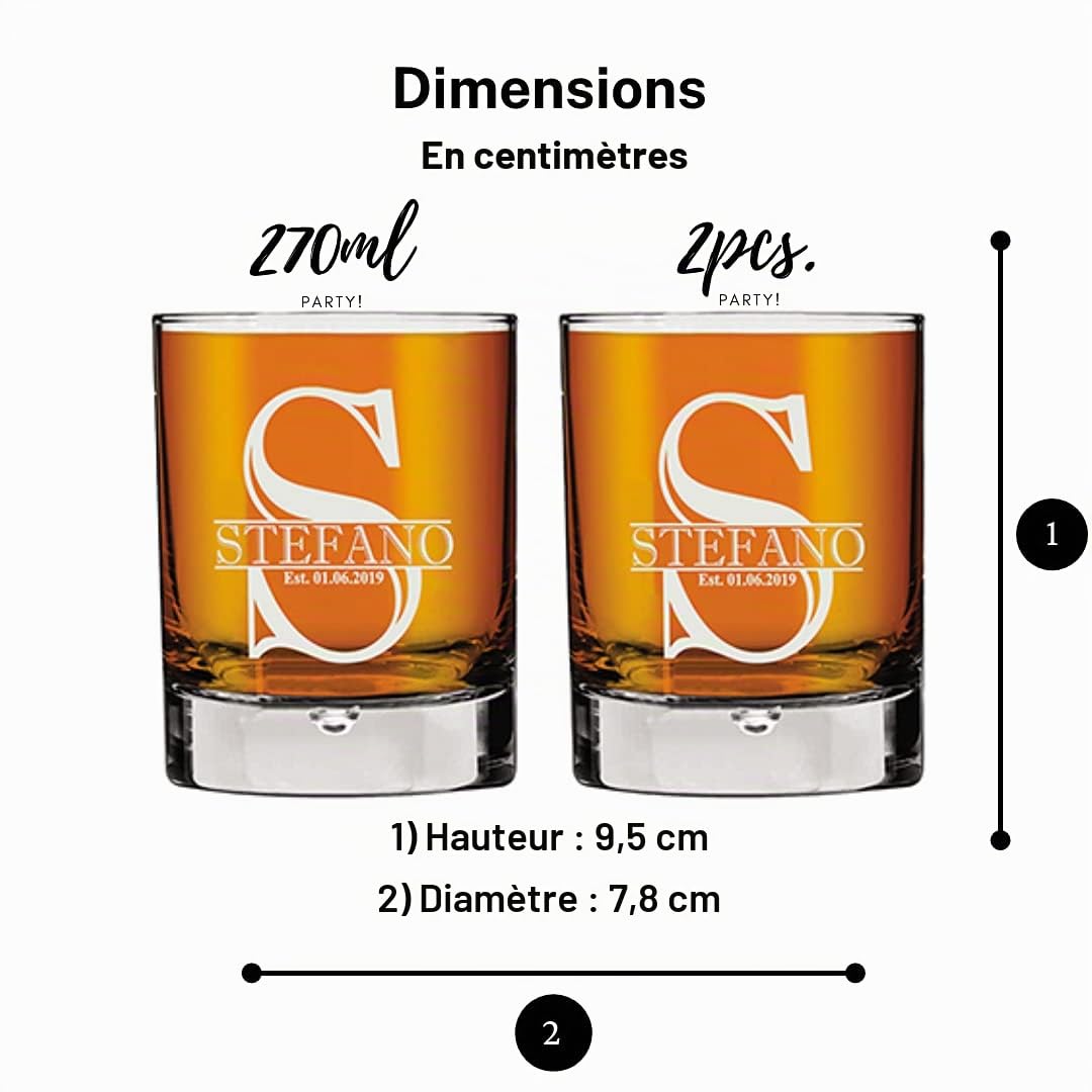 Carafe Whisky Personnalisée avec Texte Gravé au Laser, Différents Designs, Cadeau d'Anniversaire Unique pour Mari, Taille 700ml