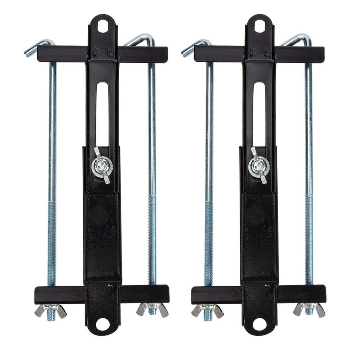 SOLUSTRE 2 pièces Support de Batterie Réglable pour Voiture Support de Fixation de Batterie Électrique Durable et Sûr