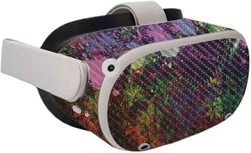 Miniatura 2 de MightySkins - Skin de fibra de carbono compatible con Oculus Quest 2  Paint Drip  Acabado de fibra de carbono texturizado protector, duradero  Fácil