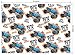 Monster Truck Wrapping Paper for Boys Kids - Racing Wrapping Paper, 12 Sheets Car Wrapping Paper for Christmas Birthday Holiday, 20 x 28 Inches Per Sheet
