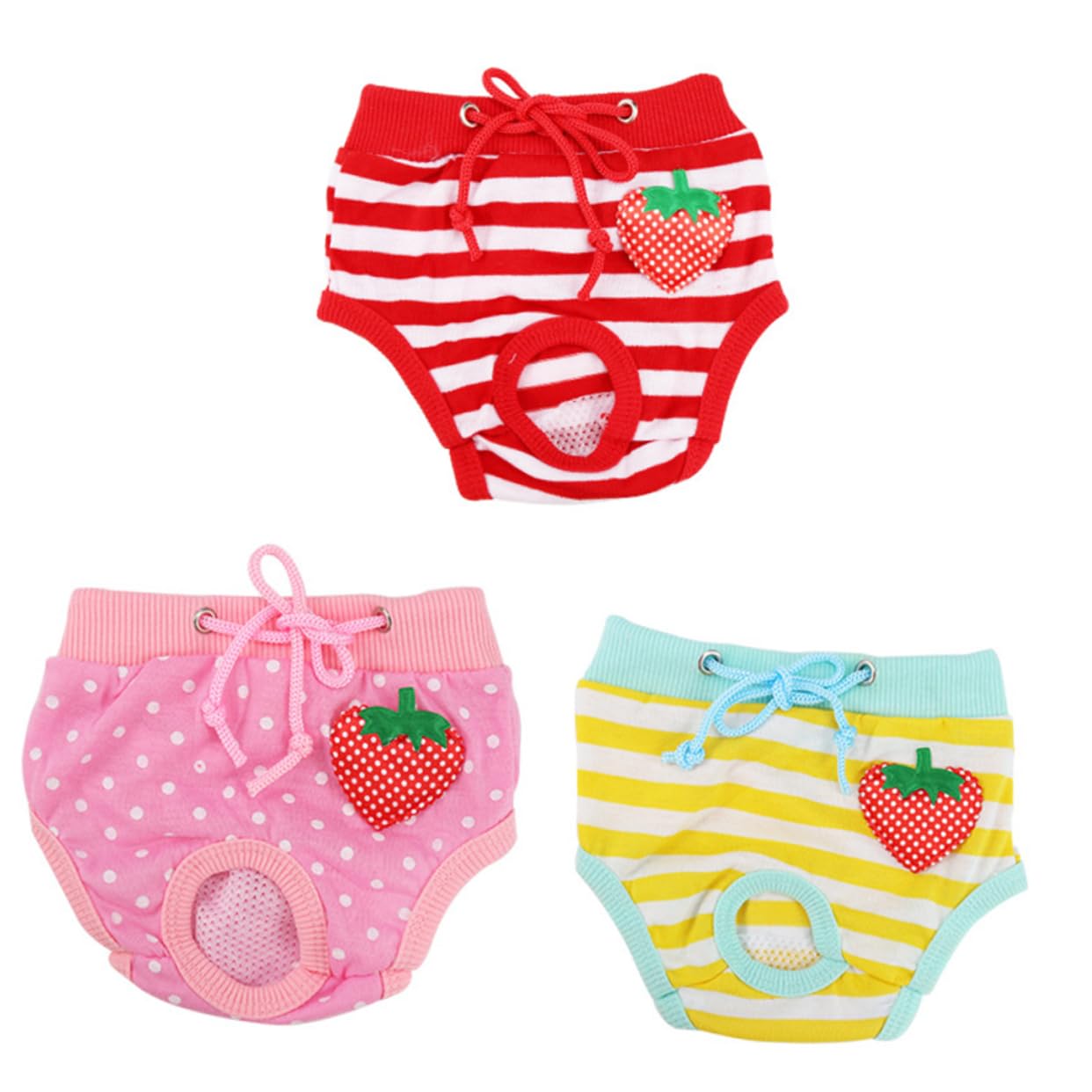 Balacoo Cotton Dog Physiological Pants Comfortable Sanitary Diapers for Cats Dogs Protects Carpets Floors from Stains Reusable Washable