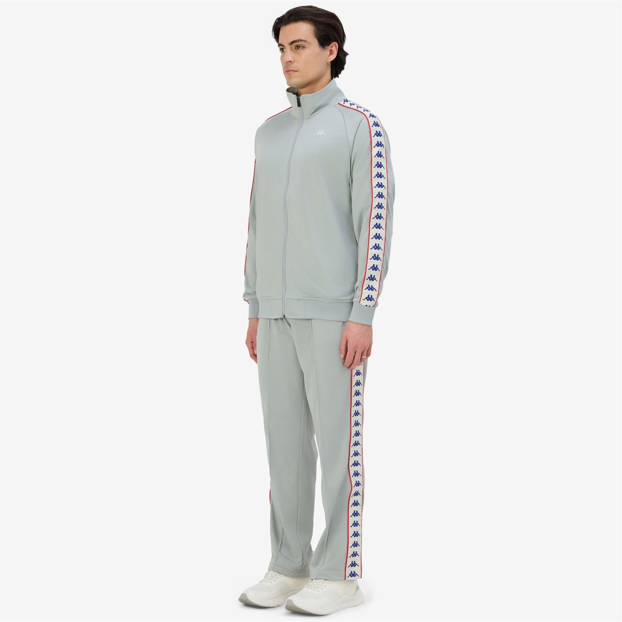 Kappa - Tuta, Uomo, Poliestere, Streetwear Sportivo, modello: 222 Banda Dueduedue