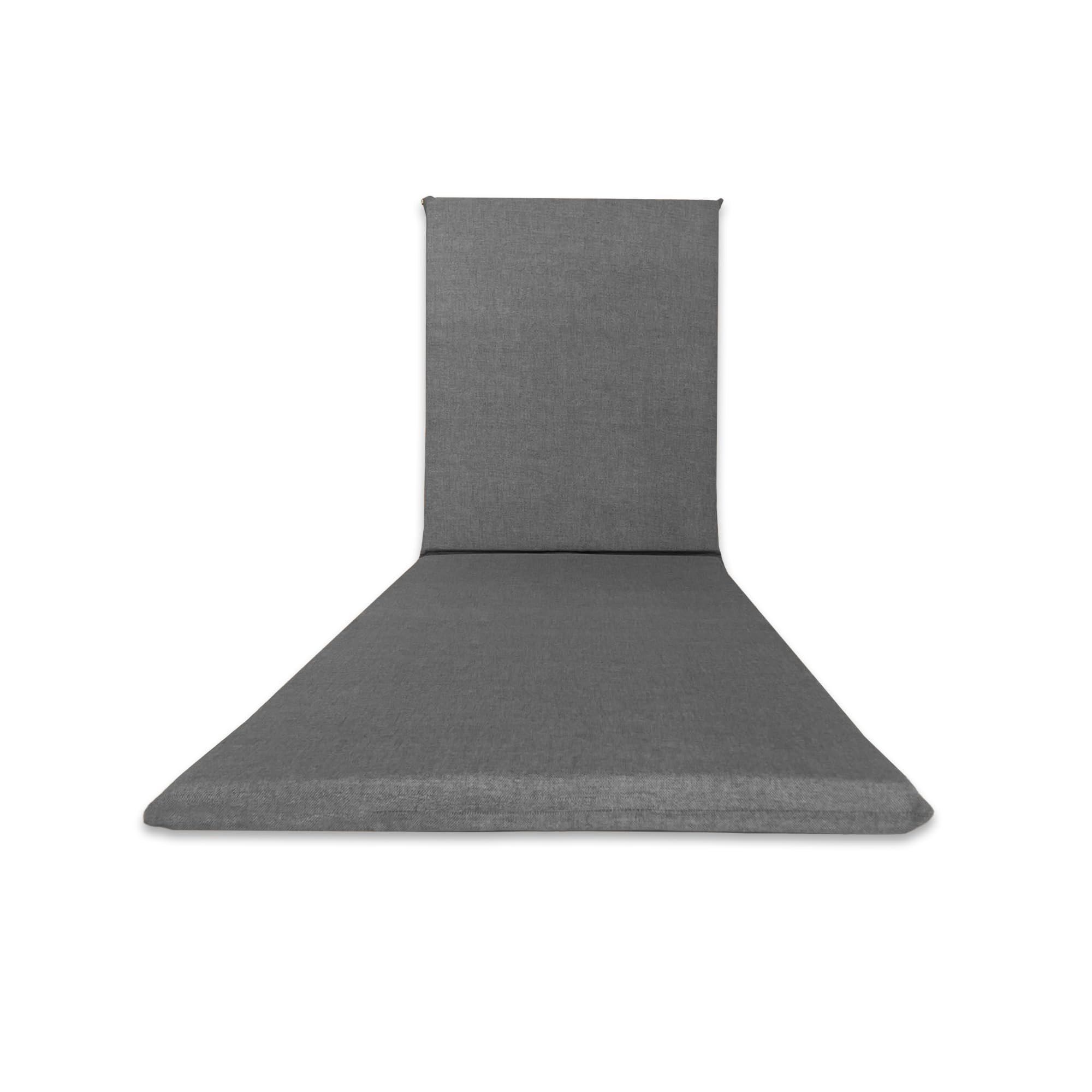 Il Tuo Artigiano Design Cushion for Sun Lounger 190 x 60 x 4.5 cm – Sunbed Cushion Made in Italy (Grey)