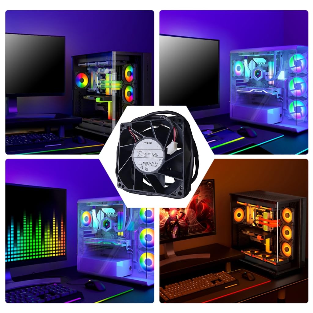 90 x 90 x 38 mm 24 V 1,5 A cichy wentylator PC do komputera PC obudowa GPU wentylator procesora grzejnik