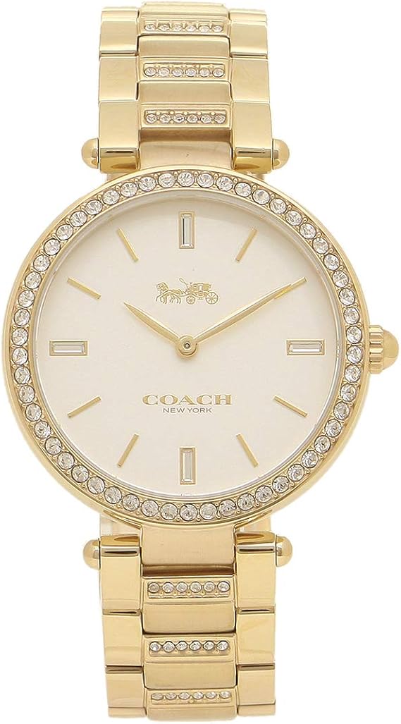 Amazon コーチ 腕時計 レディース Coach イエローゴールド ホワイト 並行輸入品 レディース腕時計 腕時計 通販