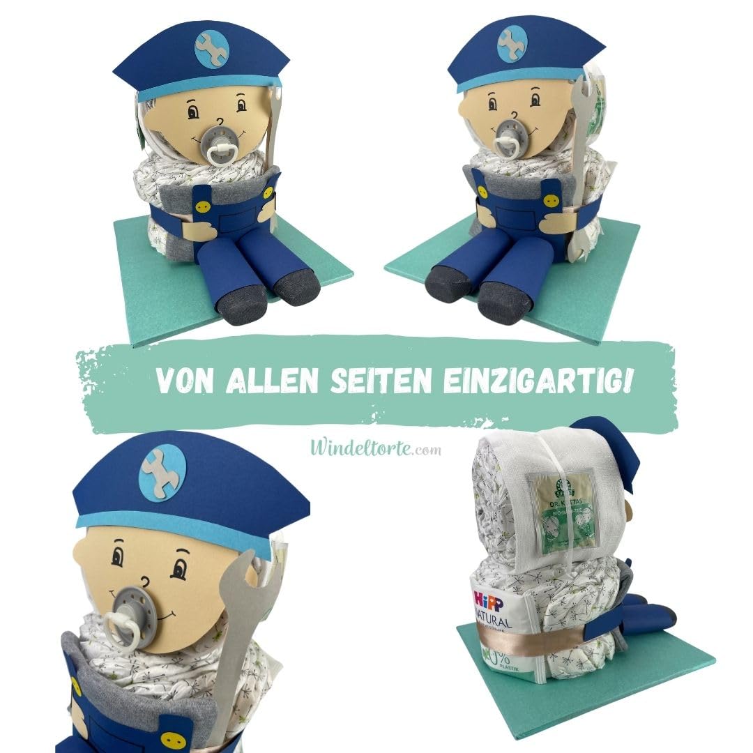 Mechaniker & Handwerker [HELDEN im Alltag] - Jungen & Mädchen - Neutral Unisex - Geschenk zur Geburt - Babyparty - Baby - Babyshower - Pullerparty - Babyartikel - Spucktuch