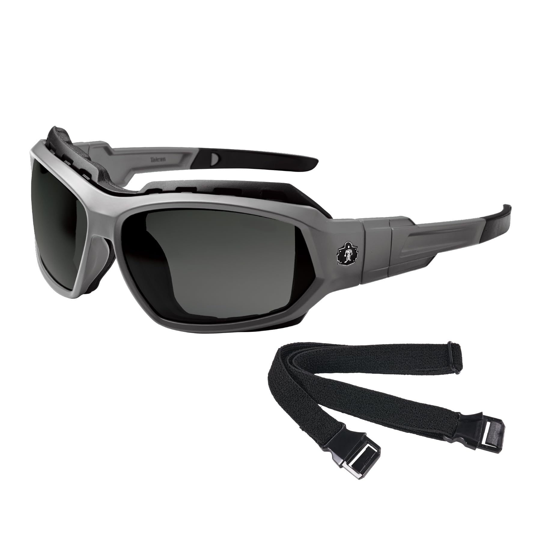 Ergodyne Skullerz Loki Convertible Safety Spoggles Glasses-Includes Gasket and Strap to Convert to Goggle