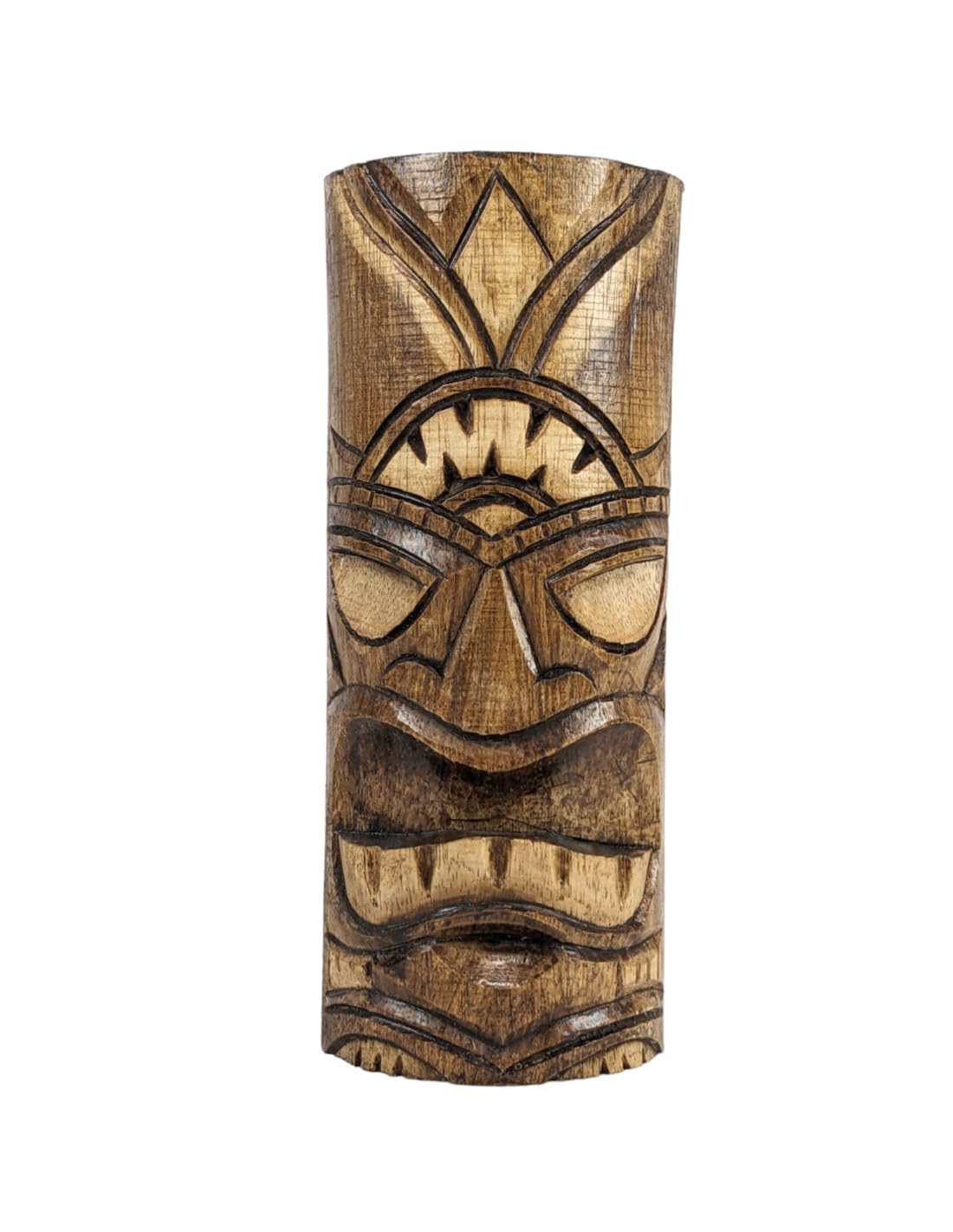 Coco Papaya Totem Tiki 25cm en Bois sculpté