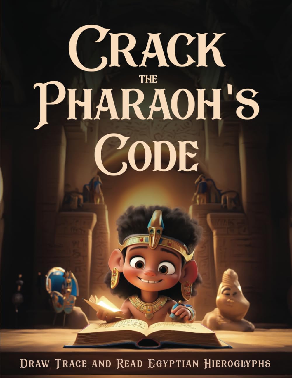 Crack the Pharaoh's Code: Draw, Trace, and Read Egyptian Hieroglyphs: The Complete Book of Drawing and Tracing Egyptian Hieroglyphs for kids and adults