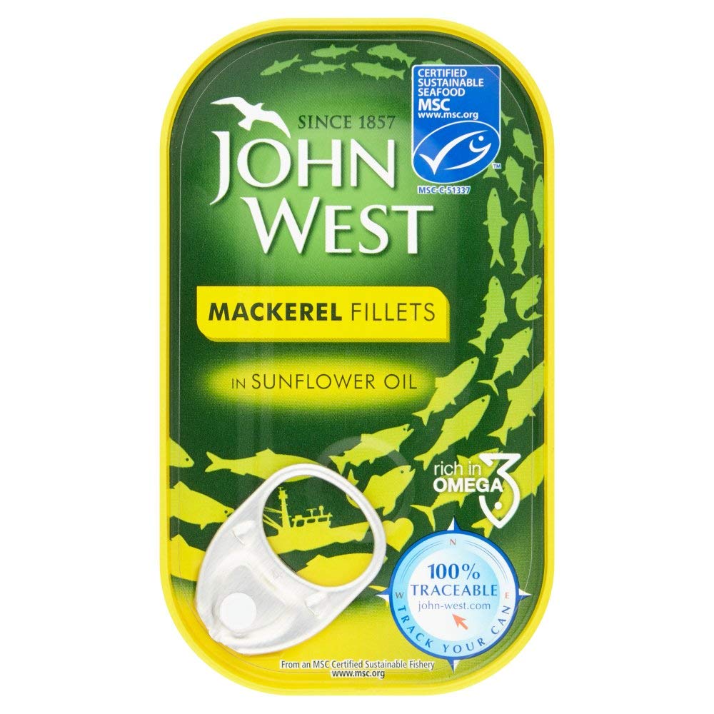 (10 Pack) John West Mackerel Fillet in Oil - 125g